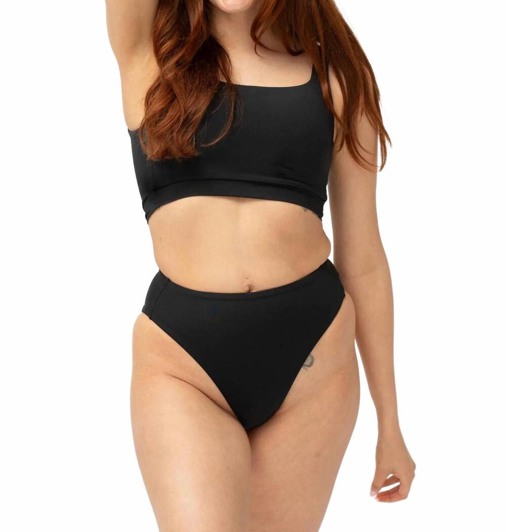 NEW POST SWIM kim top in brave black